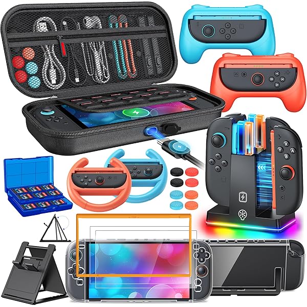 Amazon.com: Switch 2 Accessories, Bundle Case for Nintendo Switch